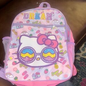 Hello Kitty Pink and Purple DREAM Glitter Backpack